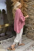 Made in Italy Santos Artist Smock Indian Pink - 
